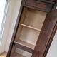 Antique wooden standing men's wardrobe