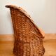 Vintage rattan / wicker armchair for children, 1970s