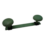 Grey green metal hook 1960s