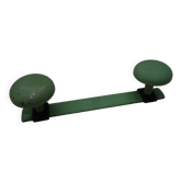 Grey green metal hook 1960s