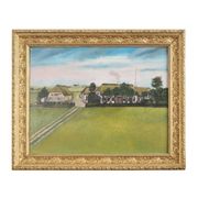 Painting "The Farm”, Scandinavian design, 1970s