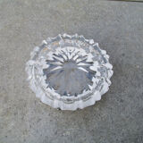 Old ashtray Crystal and sterling silver
