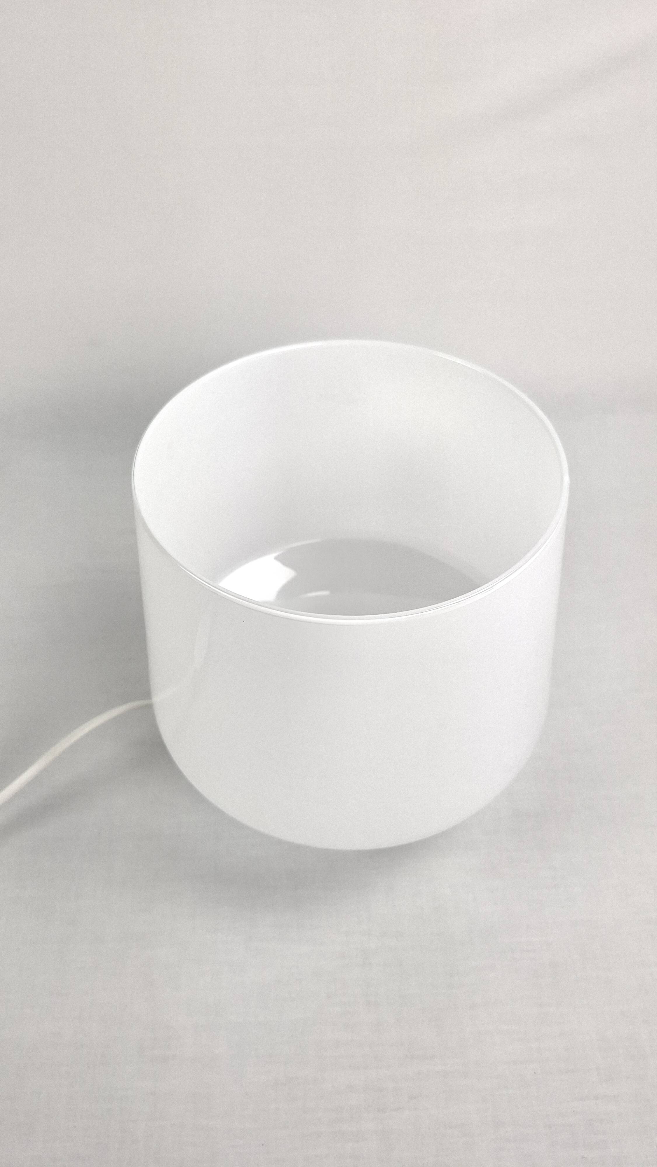 Vintage mid-century tapered glass bedside lamp or night light.