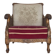 1930s, Danish armchair, furniture velour, ash wood.