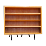 Wall shelf from the 50s in solid blond oak