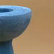 Blue candle holder