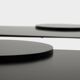 Gilles Derain pair of metal coffee tables edition Lumen 1986