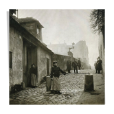 Photography, "Montmartre, Alley of the Fog", Paris, 1902 / NB / 15 x 15 cm