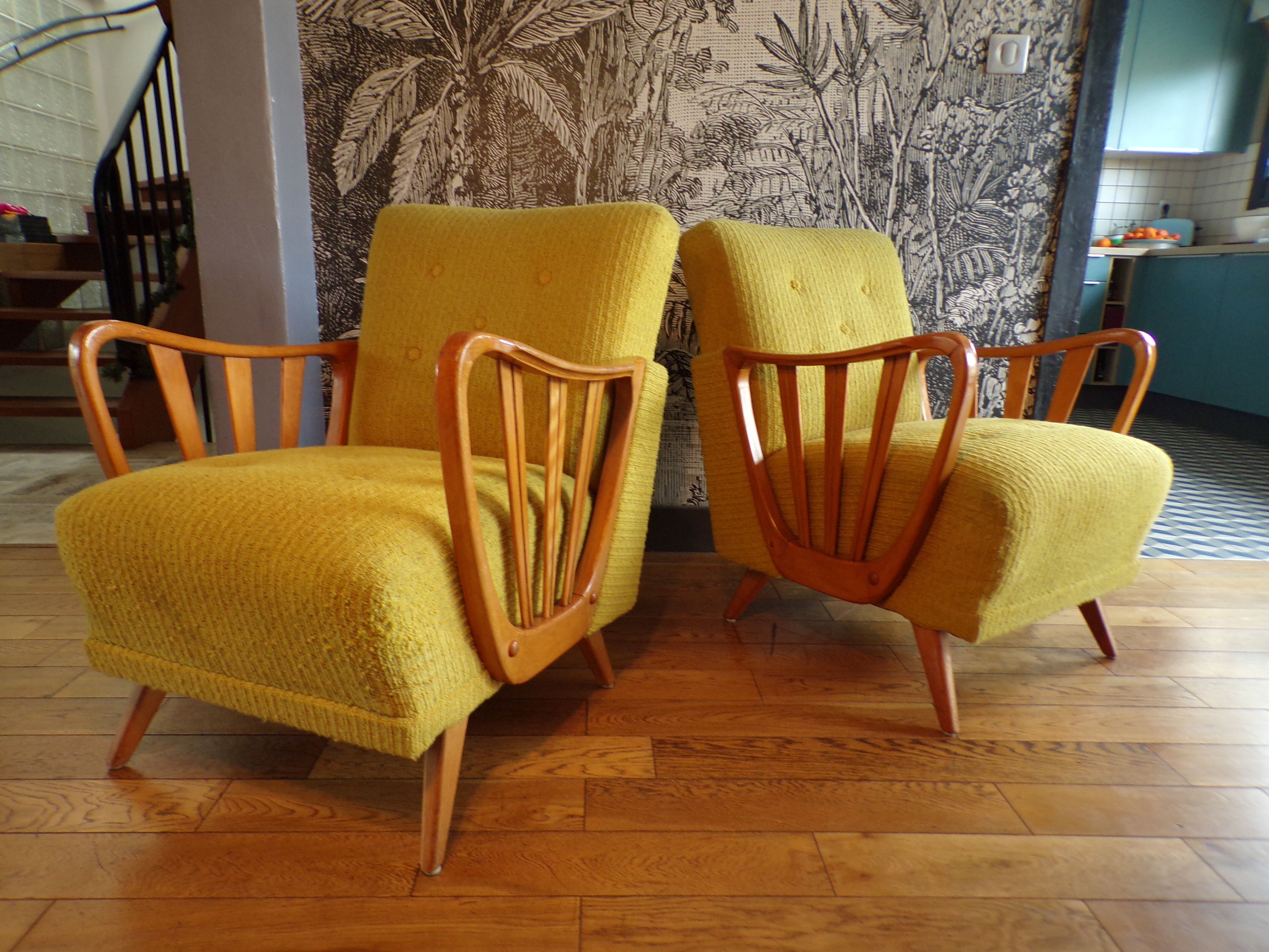 Pair of armchairs 1950
