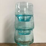 Trio de verres de Biot bleu azur