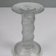 Scandinavian glass candlestick "ice glass" – Finnish design – 1960s