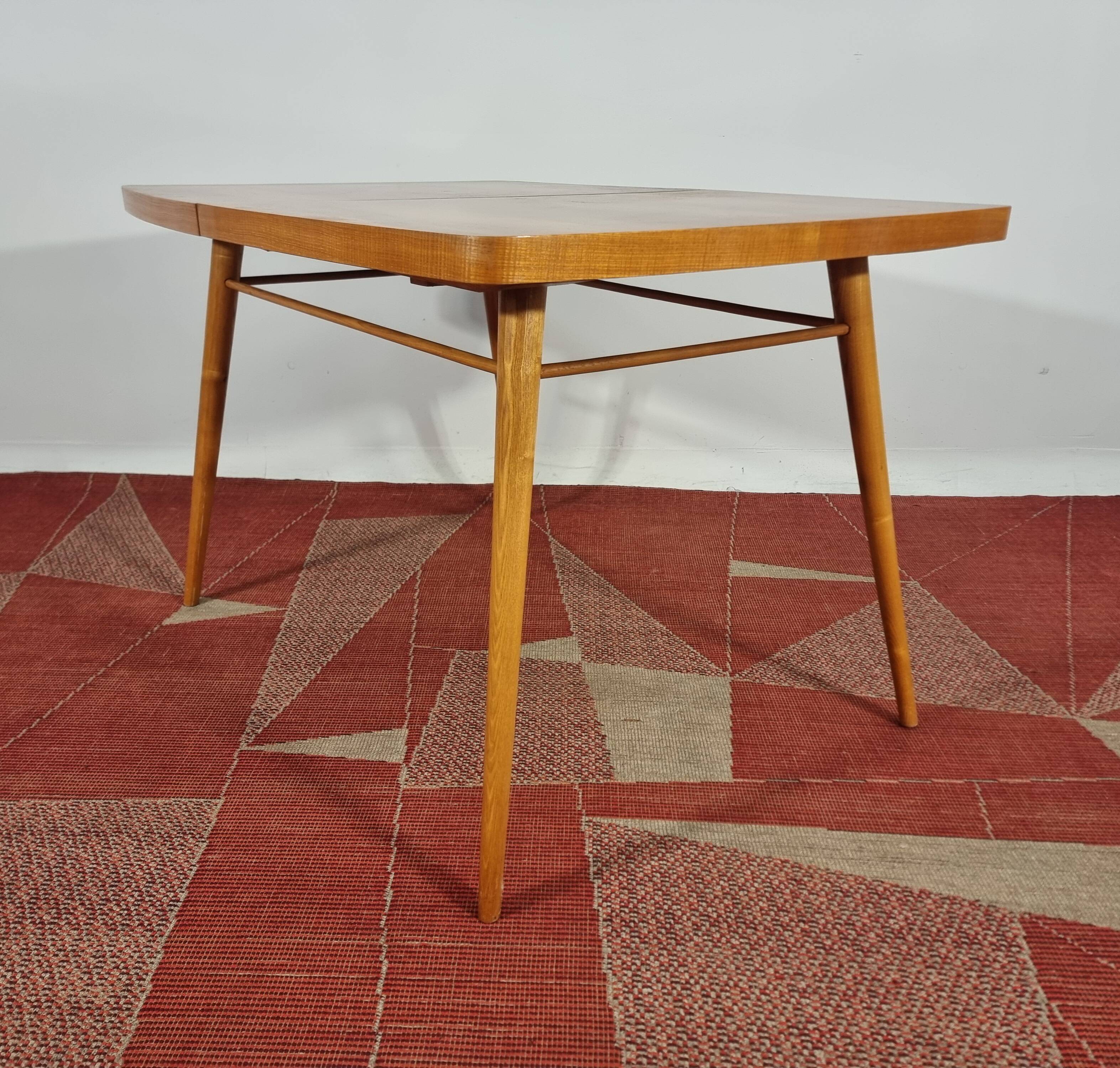 Dining Table and Chairs, 1960s, Set of 5