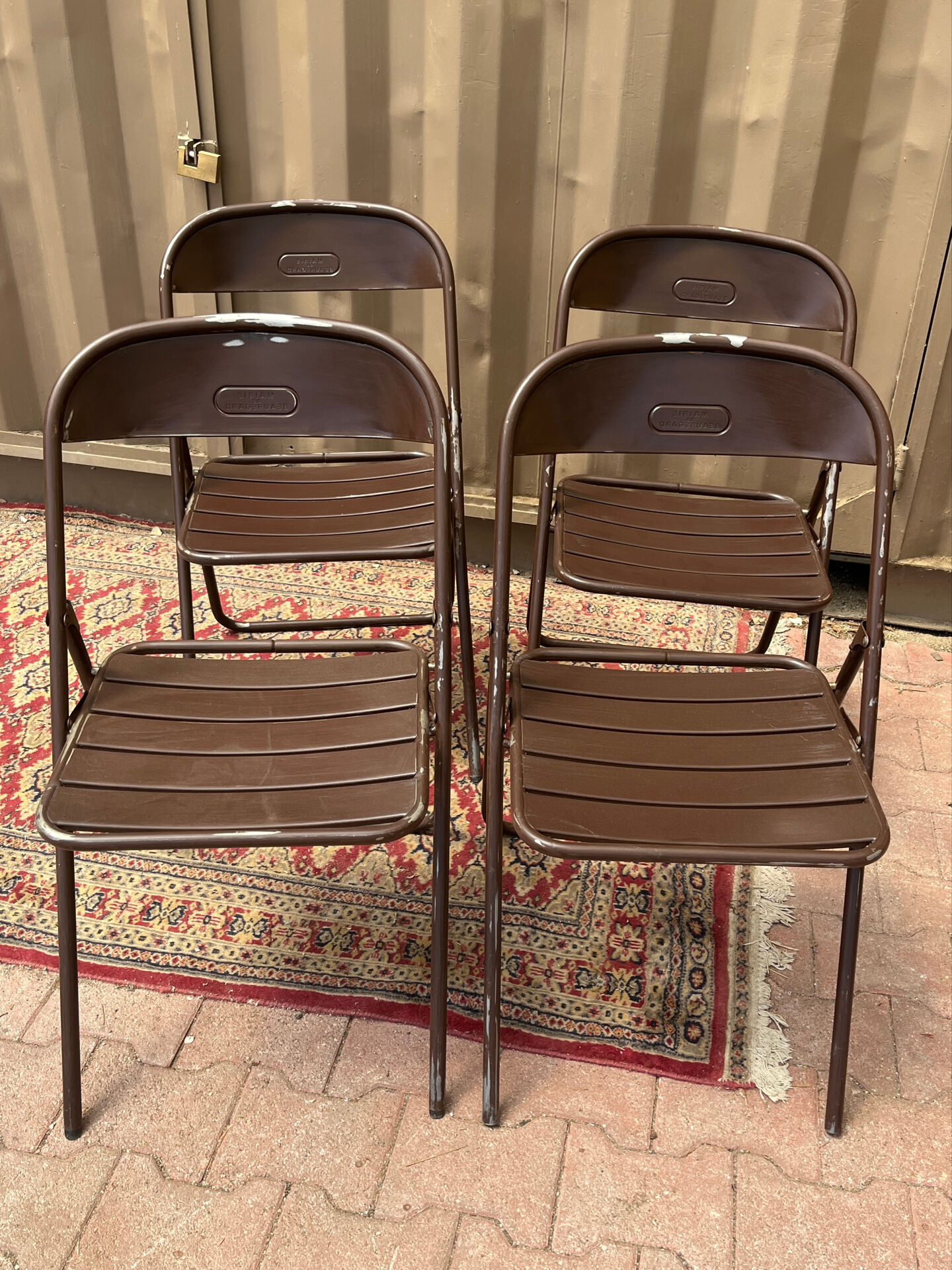 Ancienne  chaises métal pliable