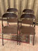 Old folding metal chairs