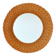 Vintage 1960s woven rattan mirror