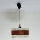Vintage pendant lamp with brown ring