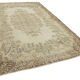 Hand-knotted decorative turkish beige carpet 202 cm x 301 cm