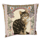 Cushion tapestry cat