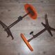 Pair of industrial workshop stools of 1960