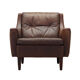 Brown leather armchair, Danish design, 1960s, designer: Edmund Jørgensen
