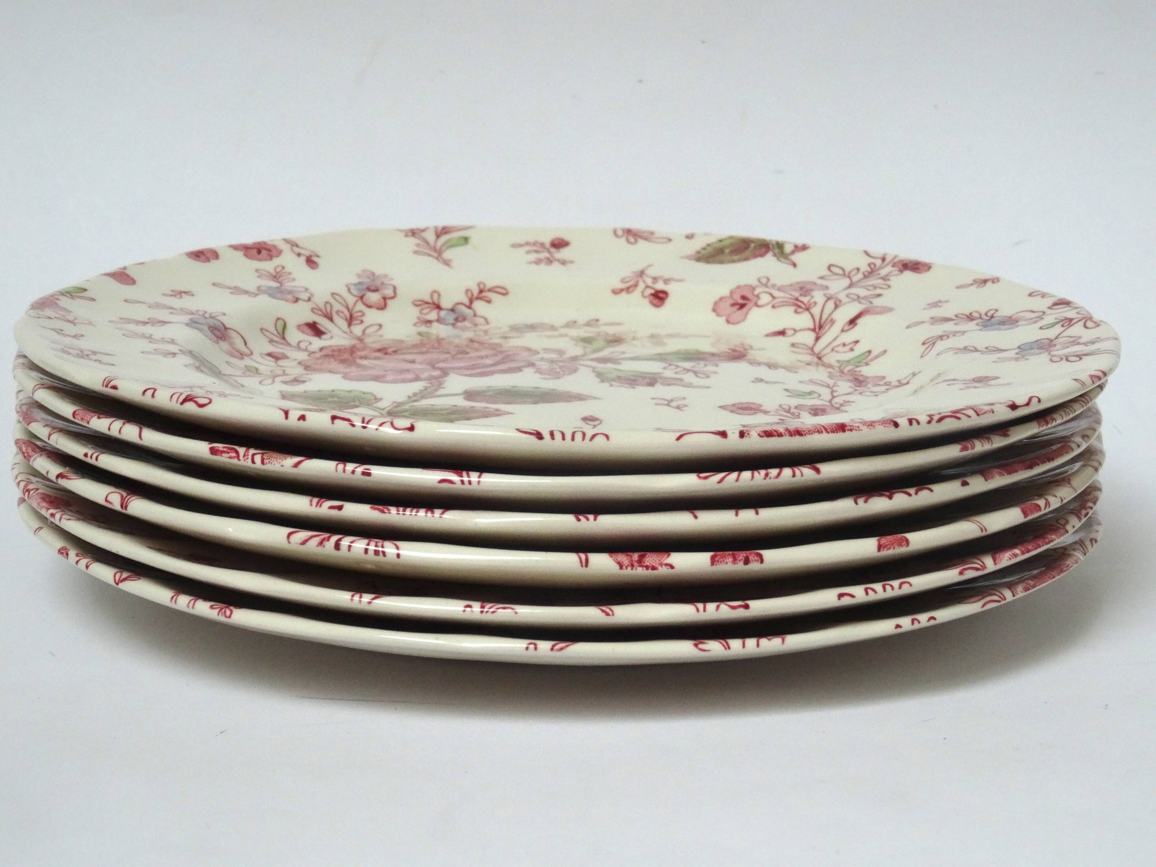 6 assiettes à dessert Rose Chintz Johnson Brothers Selency