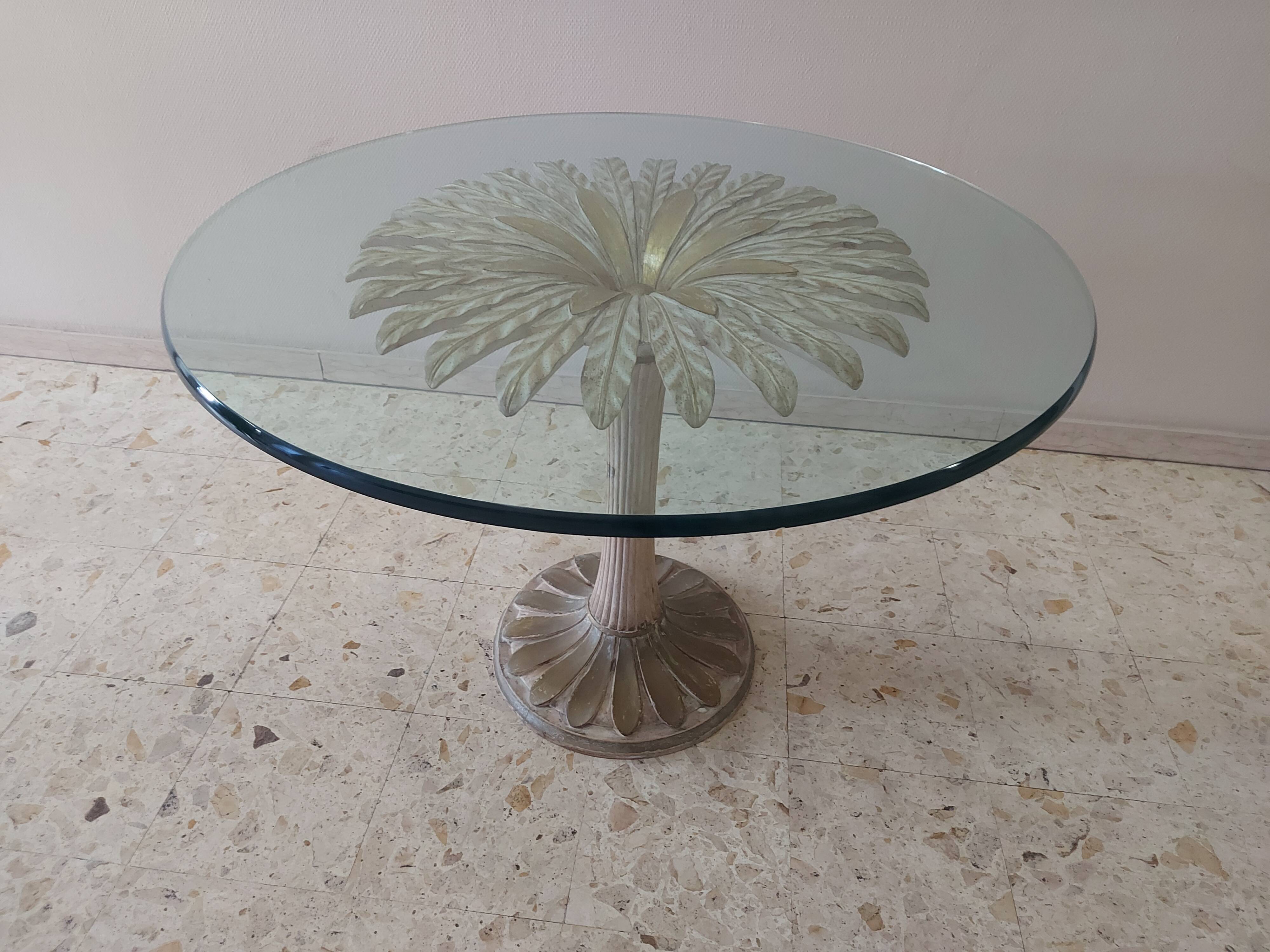 Italian daisy table 60s, 70'S design table Chelini Florence