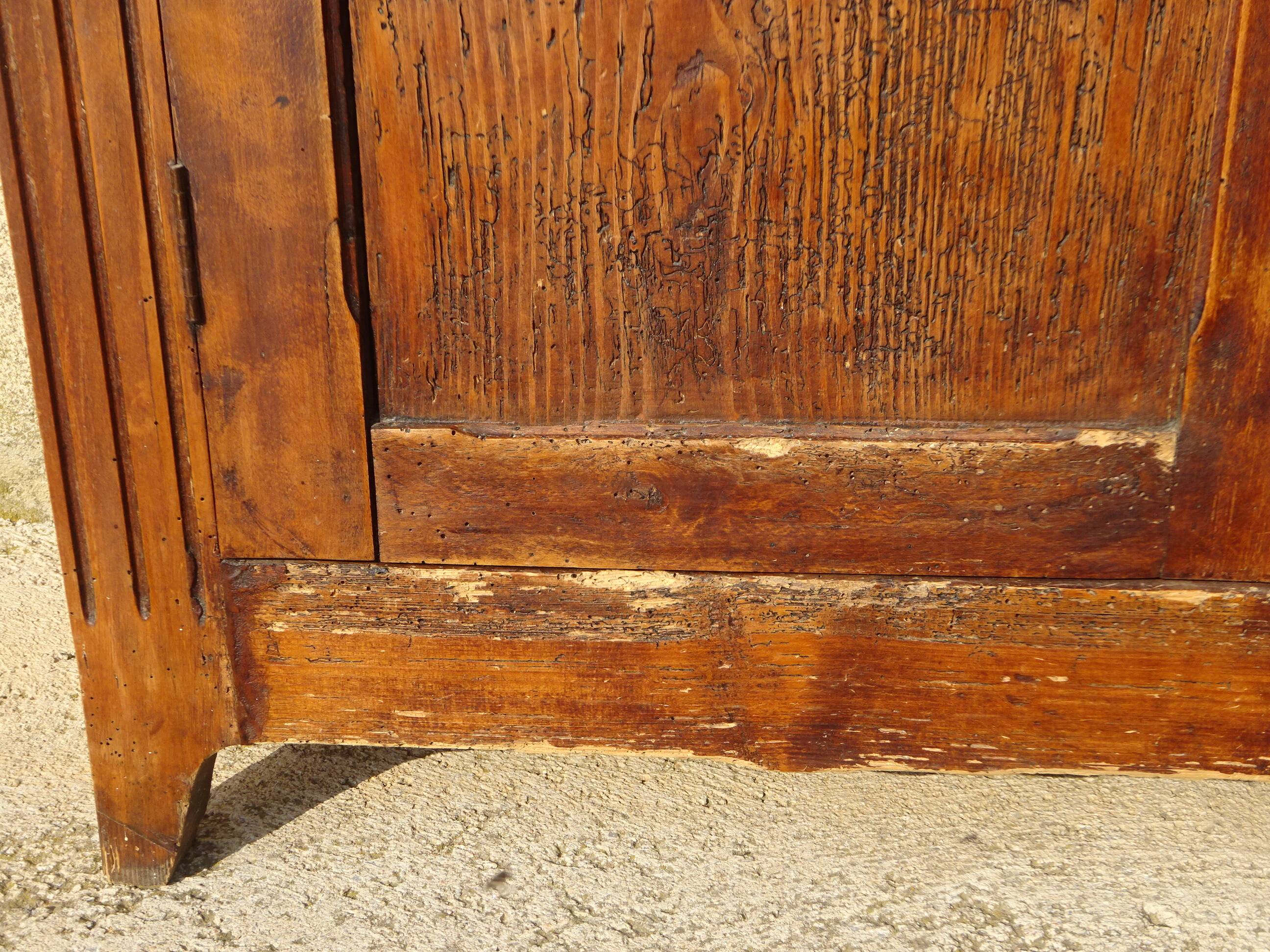 Old Parisian pine sideboard