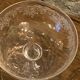 6 art deco champagne glasses with floral frieze