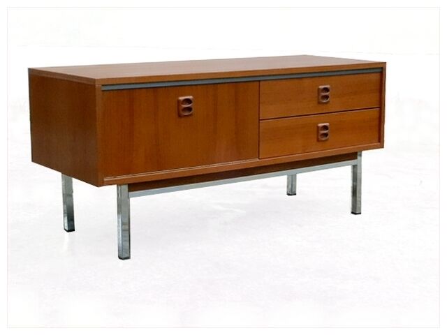 Enfilade furniture low tv hi design in teak 1980s
