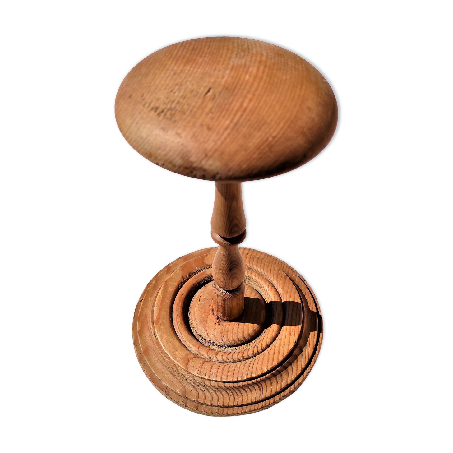 Old hat holder in turned wood