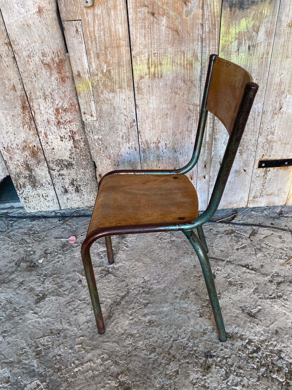 Vintage Chair in MULLCA Style Model 510 Metal + Wood #C950
