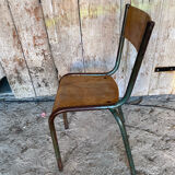 Vintage Chair in MULLCA Style Model 510 Metal + Wood #C950