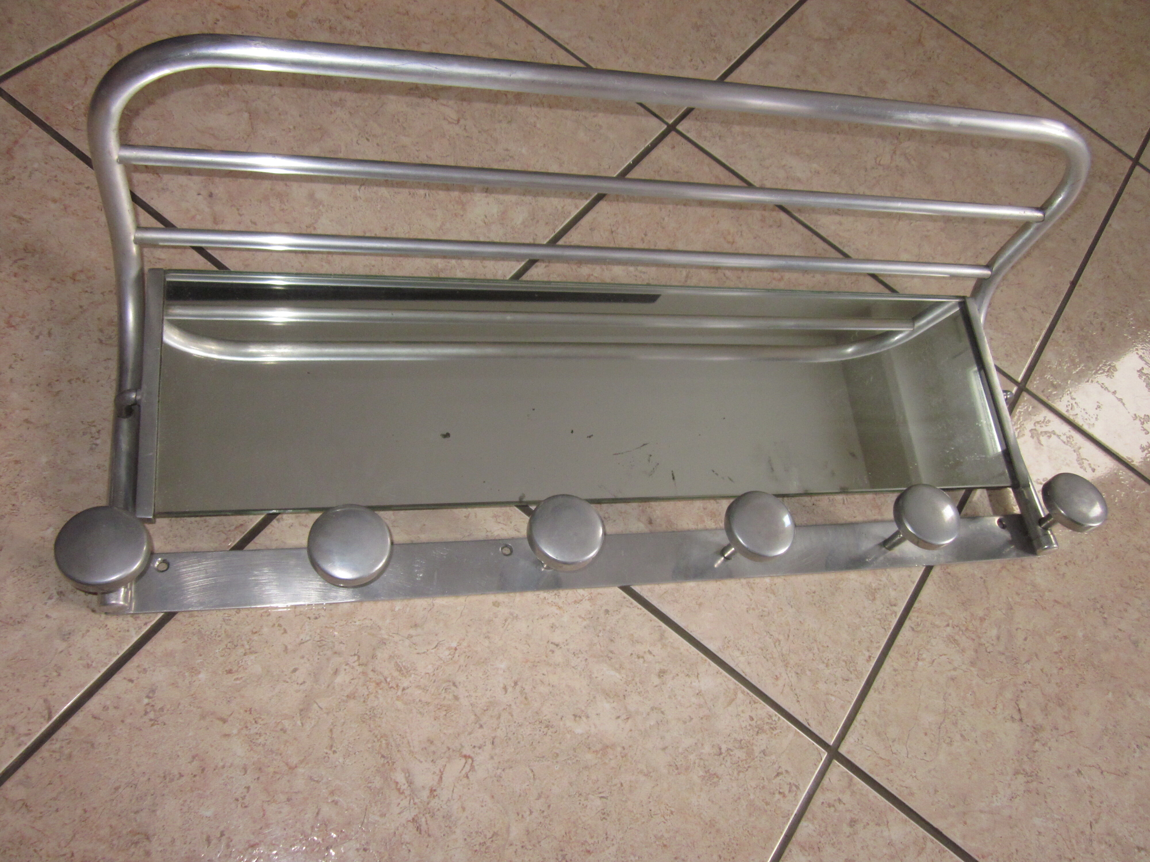 Coat rack alu of the years 50s