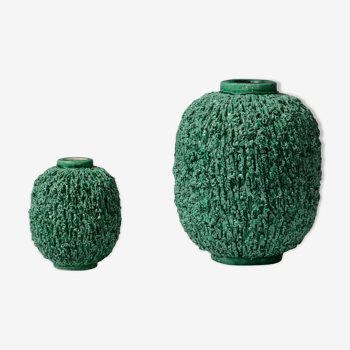 Chamotte vases by Gunnar Nylund for Rörstrand, Sweden, 1940