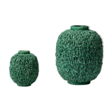 Chamotte vases by Gunnar Nylund for Rörstrand, Sweden, 1940