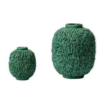 Chamotte vases by Gunnar Nylund for Rörstrand, Sweden, 1940