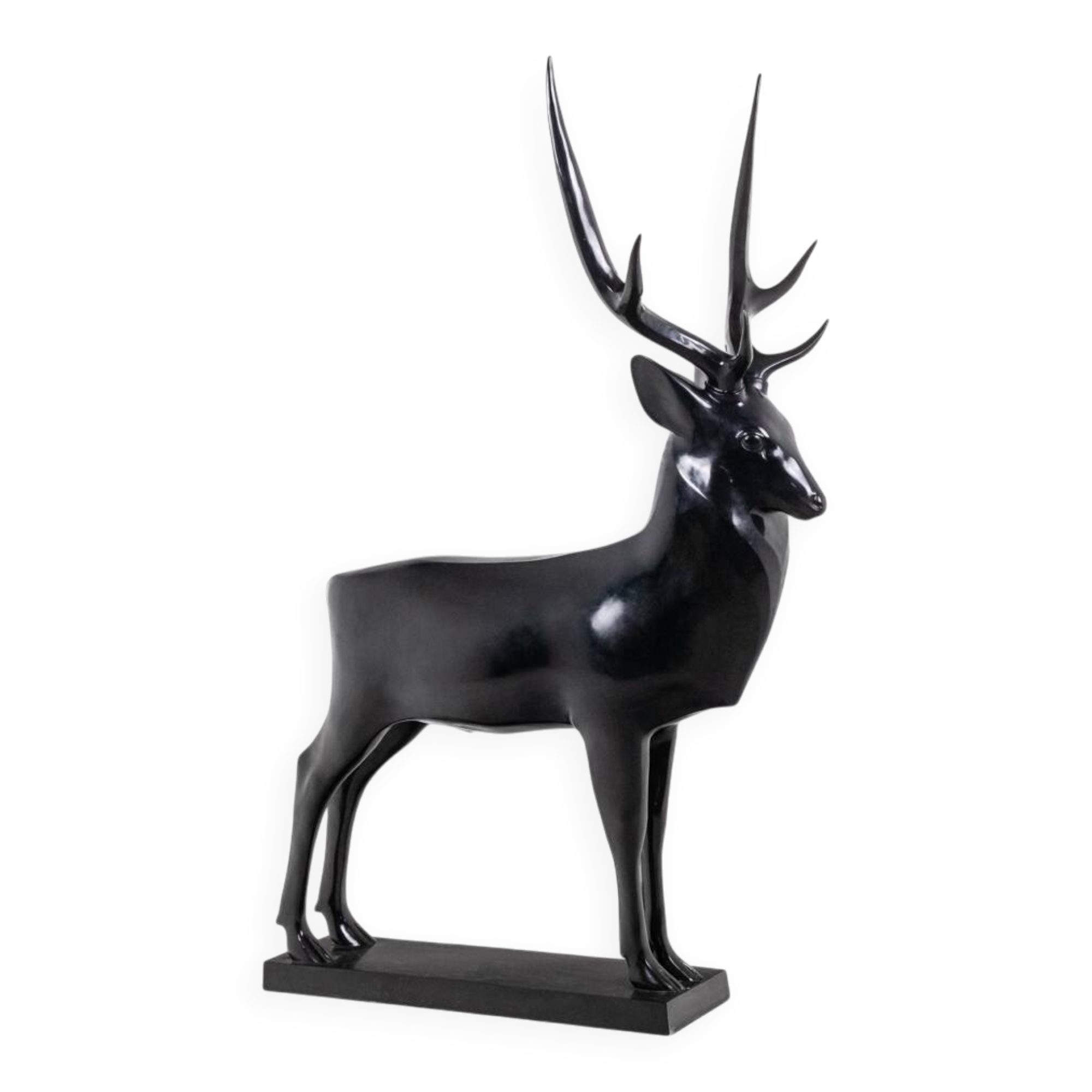 François Pompon. Deer, life-size bronze sculpture. 2006 edition