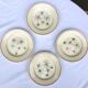 Set 4 plates Marie Claude VF Paris Sting Art 1960