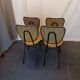 lot de chaises vintage 1950