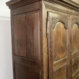 Louis XV carved wooden wardrobe from the 18th century