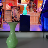 Vase opaline ouraline vert