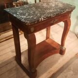 Restoration period console in mahogany