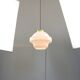 Mid-Century Italian Opaline and Brass Pendant Lamp