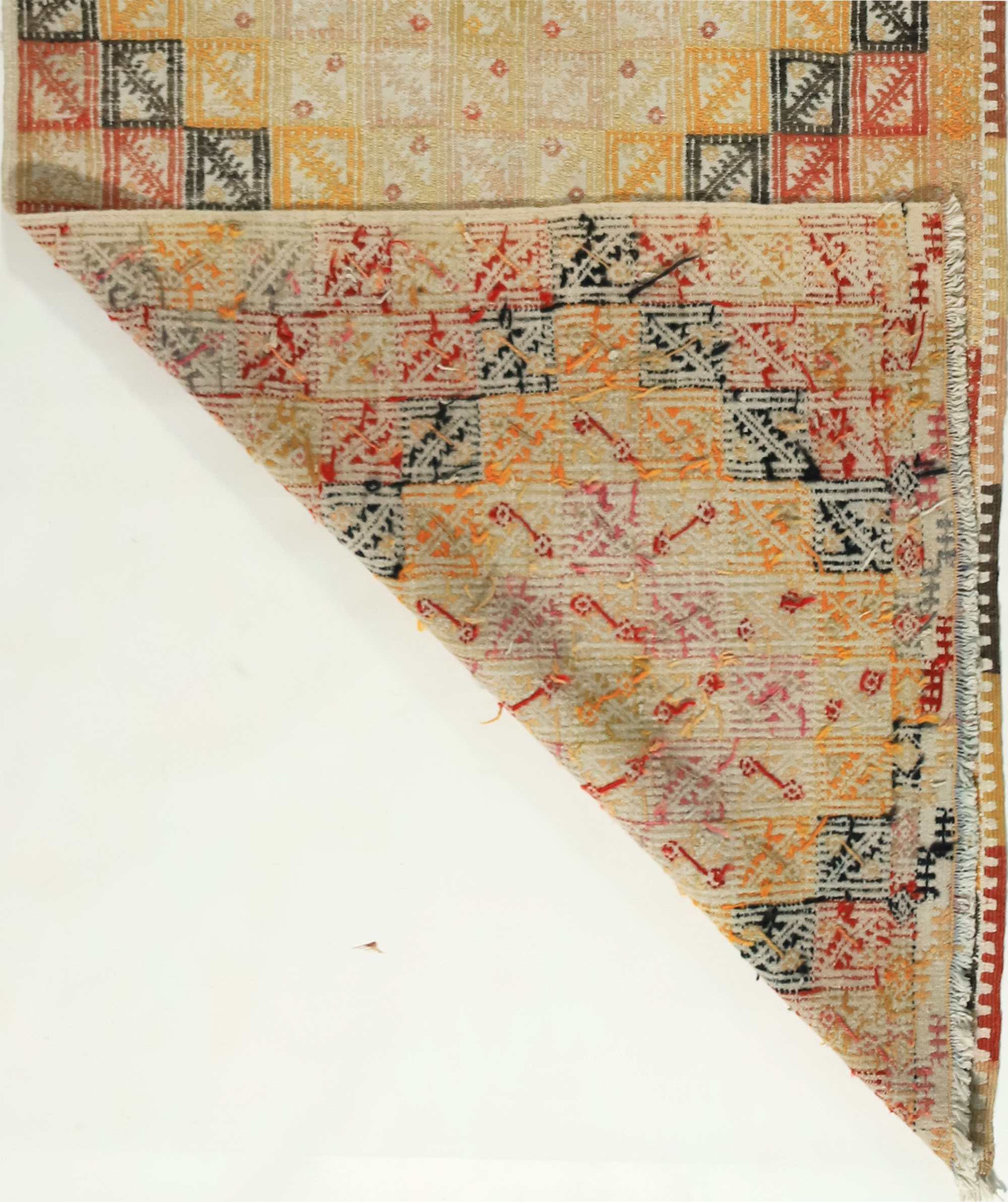 Anatolian handmade kilim rug 238 cm x 92 cm