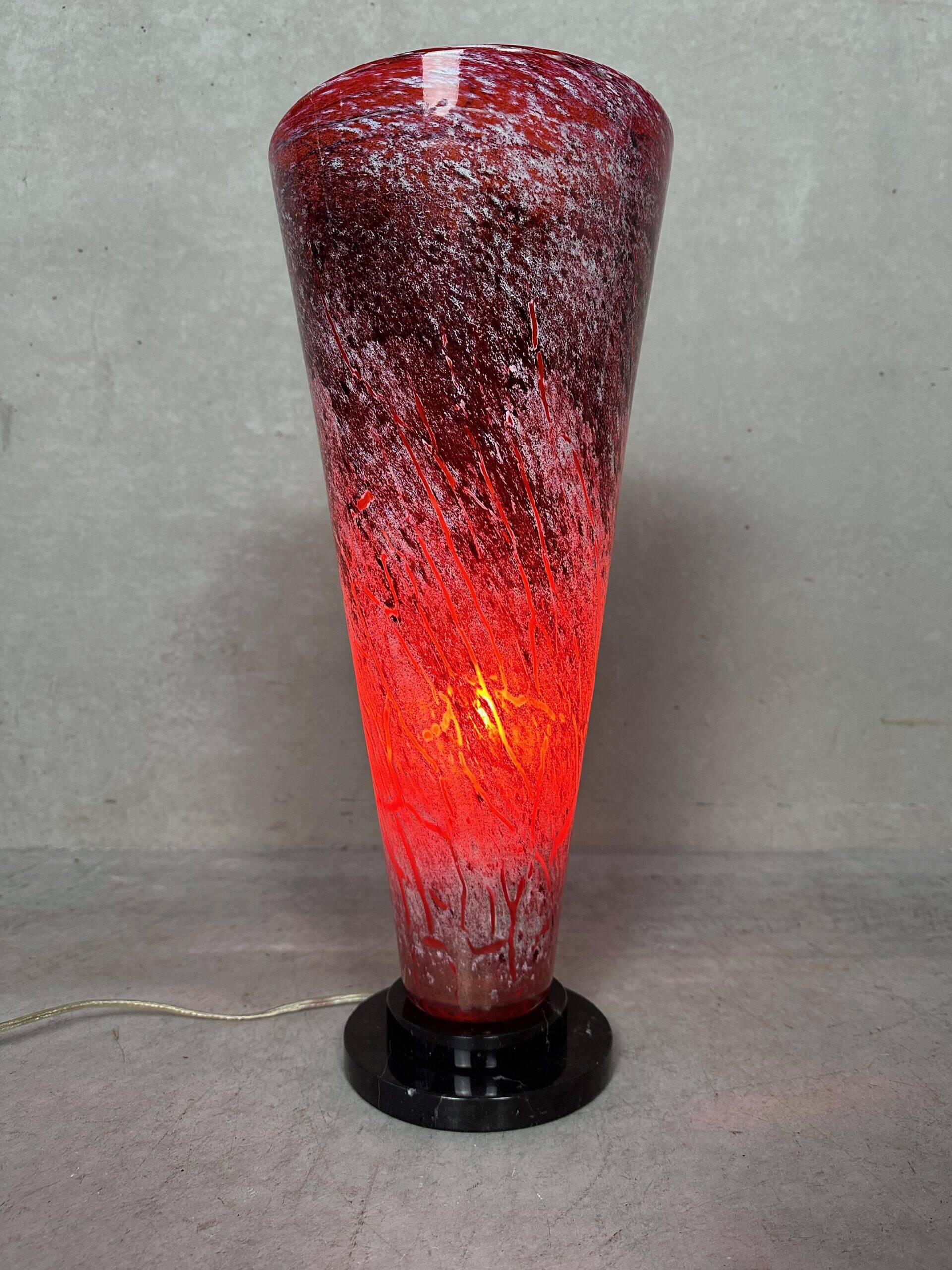 Art Deco table lamp – glass