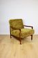 Wooden vintage brown armchair Khaki / Olive long hair Fox by Z. Bączyk - 2 pieces available