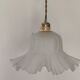 Pendant light with old glass tulip