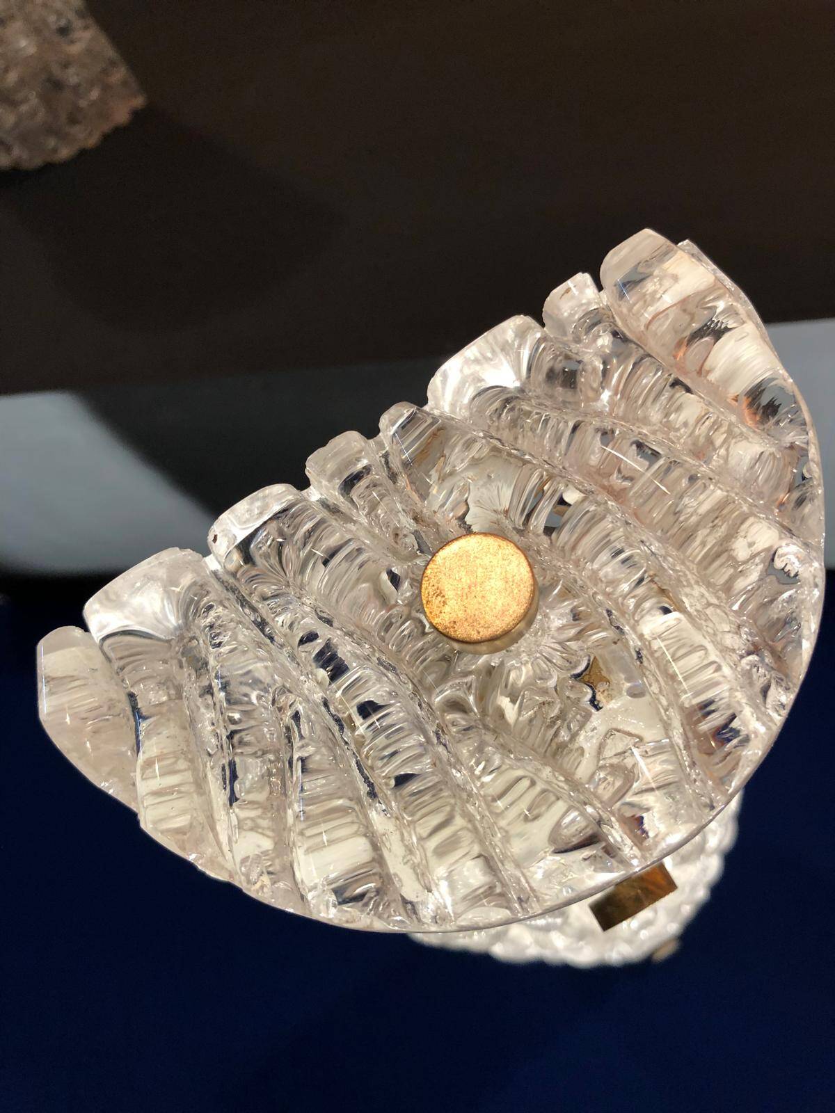 Pair of crystal wall lights for vintage Kalmar