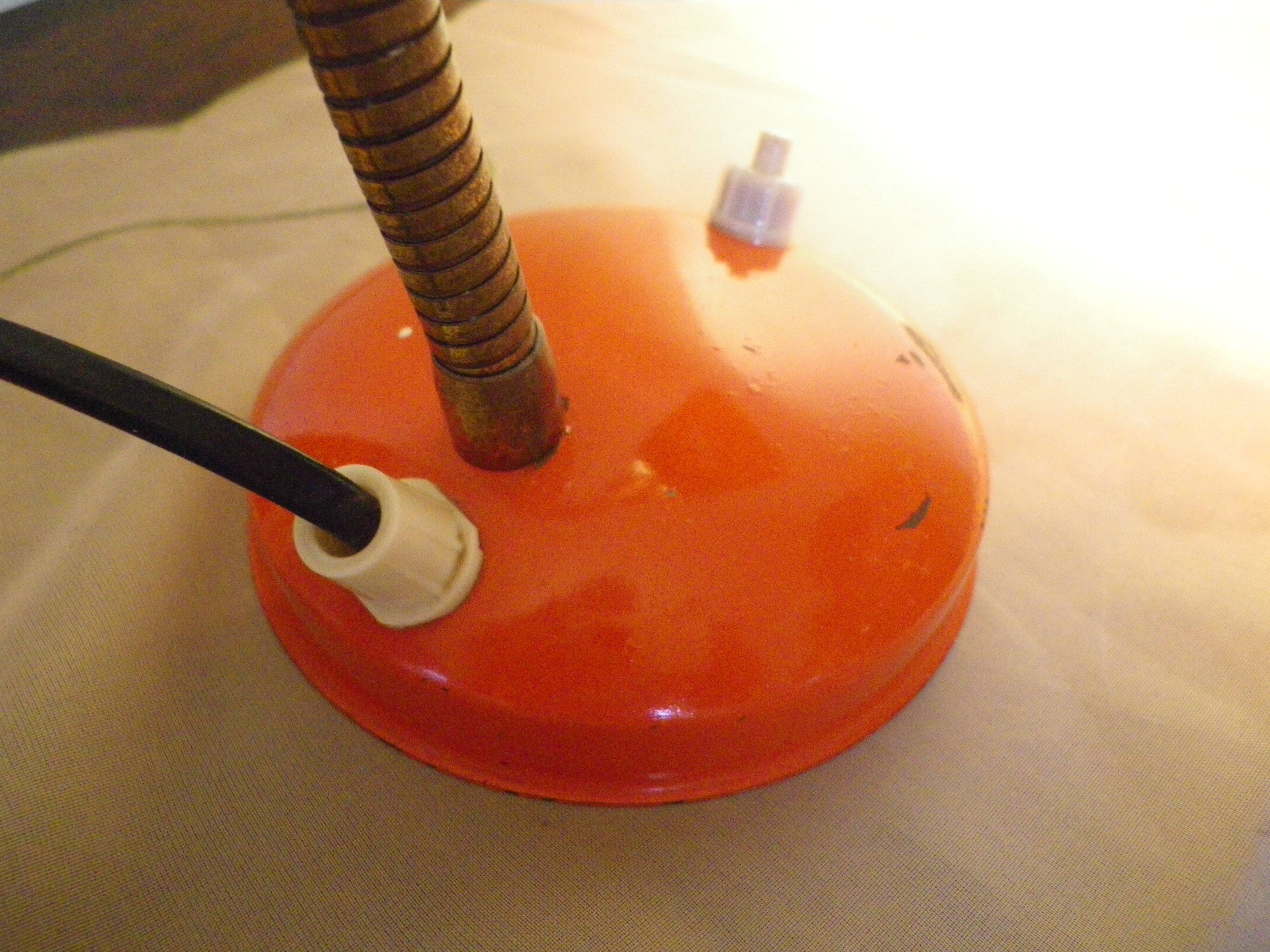 Table lamp, tiltable, metal, 70s