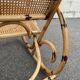 Rattan and cane rocking chair